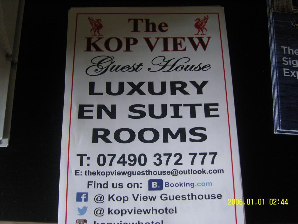 The Kop View Hotel Liverpool Ngoại thất bức ảnh